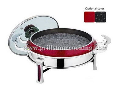  Korean style stone hot pot with metal frame ()